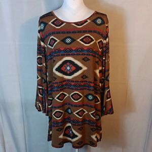 Aztec Patterned Mini Dress